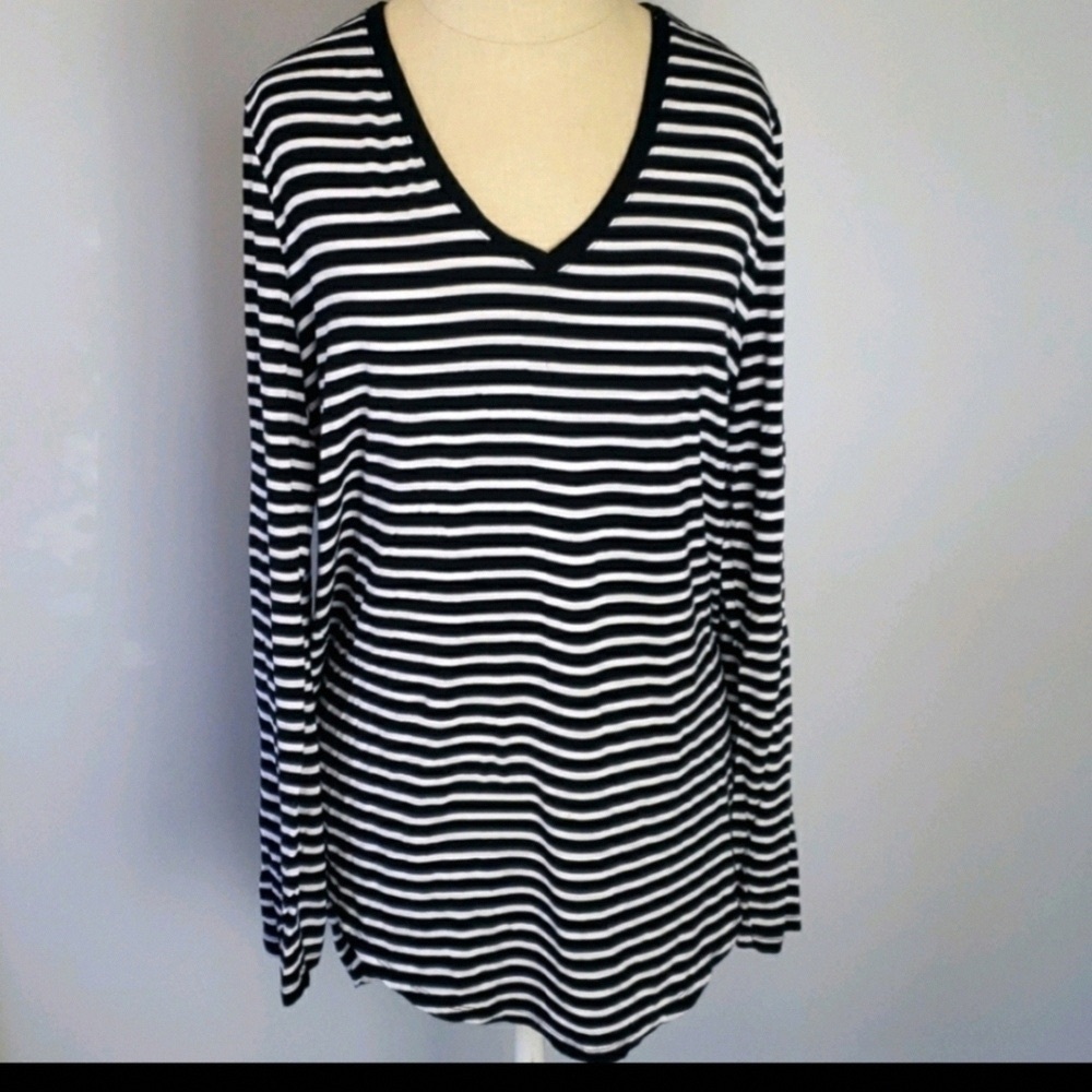 Classic Striped Long Sleeve Top